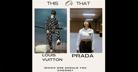 prada vs louis vuitton t shirt.